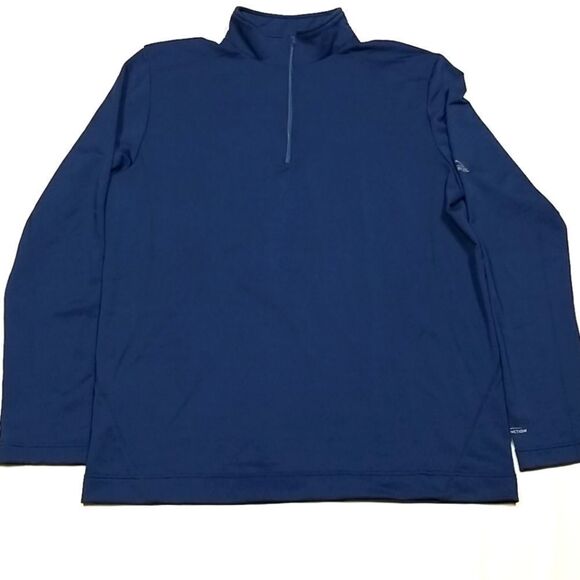 McKinley Sweat Shirt Men's Pull Over Thermal X Function Dri Plus 1/4 Zip Blue - Picture 1 of 8